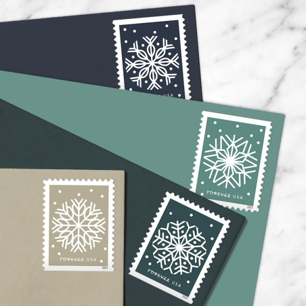 Winter Whimsy Stamps 2025 Forever Stamps 100 pcs