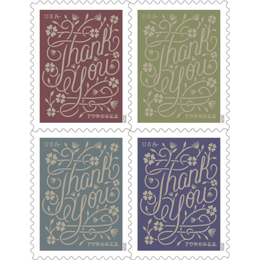 Thank You (U.S. 2020) Forever Postage Stamps 100 pcs