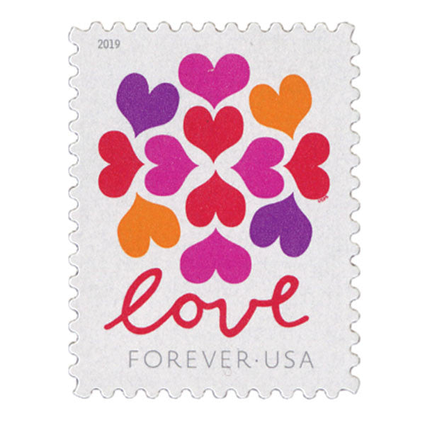 Hearts Blossom U S 2019 Forever Postage Stamps 100 Pcs Forever Stamps