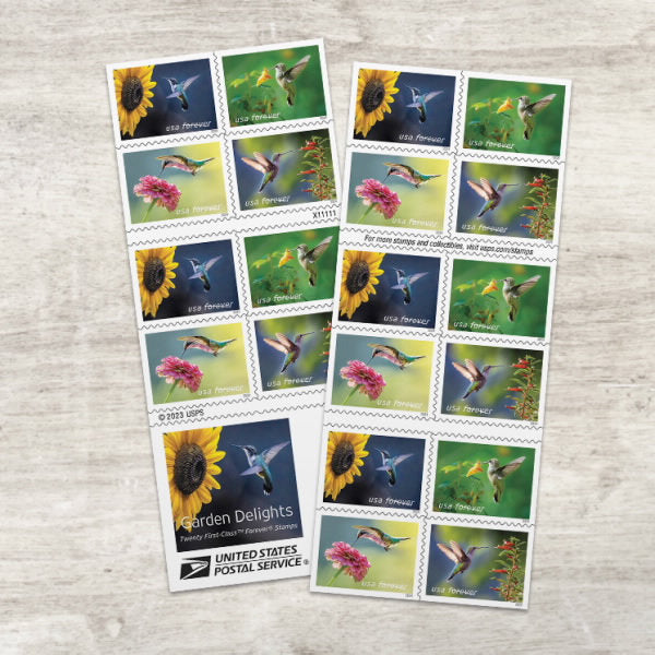 Garden Delights Stamps 2024 Forever Stamps 100 pcs