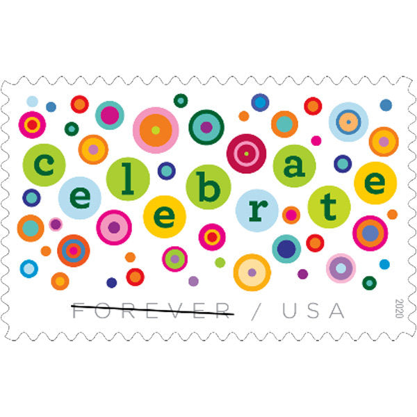 Let’s Celebrate! 2020 Celebration Forever Stamps 100 pcs