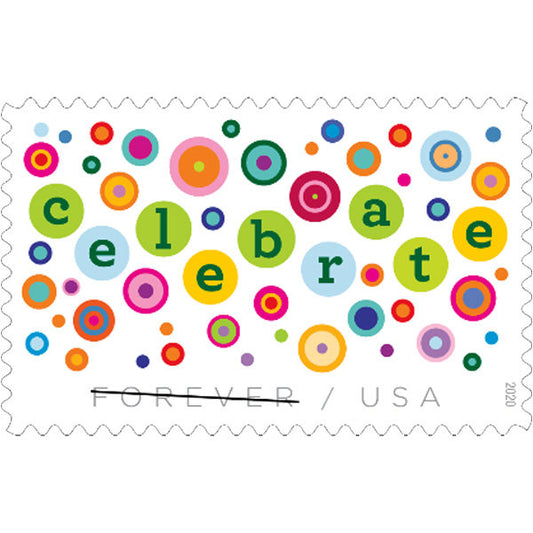 Let’s Celebrate! 2020 Celebration Forever Stamps 100 pcs