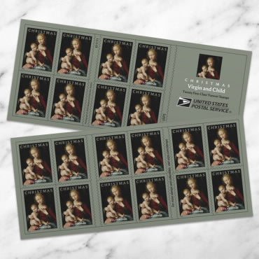 Virgin And Child Stamps 2024 Forever Stamps 100 pcs