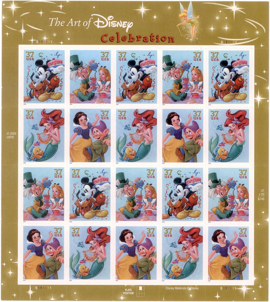 The Art of Disney, Celebration 37 cents (U.S.2005) 100pcs