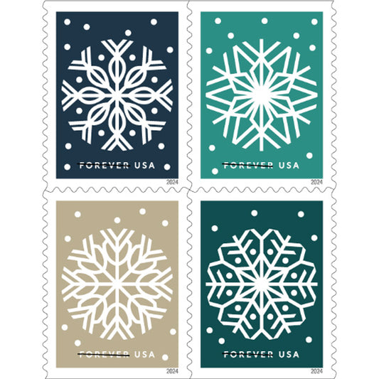 Winter Whimsy Stamps 2025 Forever Stamps 100 pcs