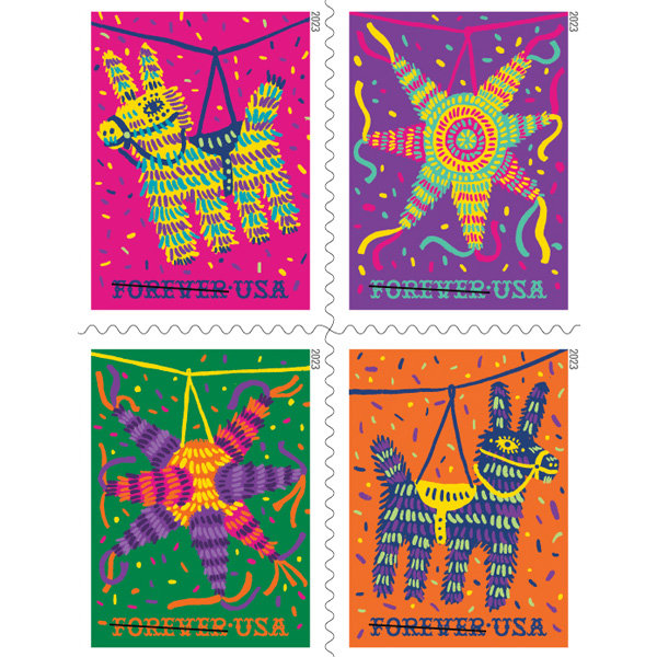 Piñatas! Stamps 2023 Forever Stamps 100 pcs