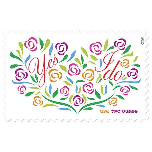 Yes, I Do Stamps 2015 Two-Ounce Forever Stamps 100pcs