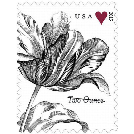 Vintage Tulip Stamps 2015 Two-Ounce Forever Stamps 100pcs