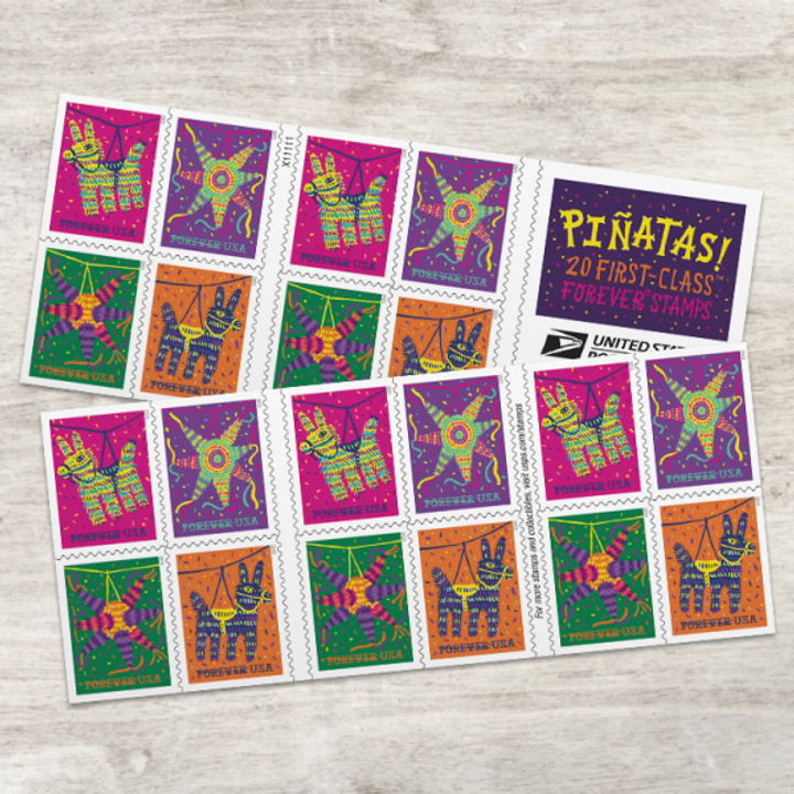 Piñatas! Stamps 2023 Forever Stamps 100 pcs