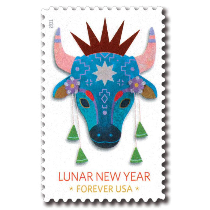 Lunar New Year: Year of the Ox 2021 First-Class Forever Postage Stamps 100pcs