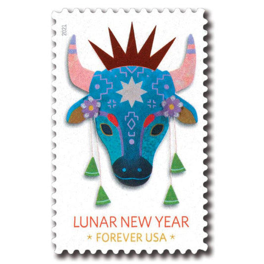 Lunar New Year: Year of the Ox 2021 First-Class Forever Postage Stamps 100pcs