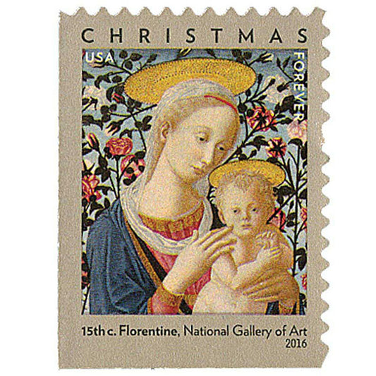 Florentine Madonna and Child (U.S. 2016) Forever Postage Stamps 100 pcs
