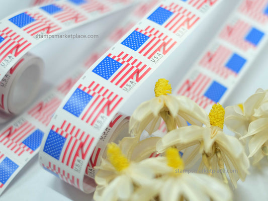 U.S. Flag (U.S. 2018) Roll of Forever Postage Stamps 100 pcs