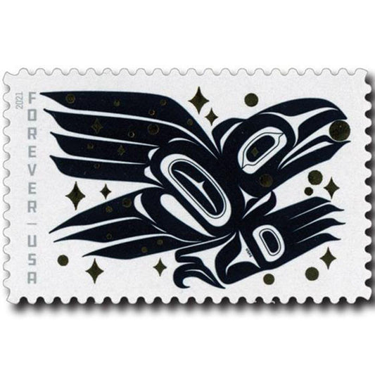 Raven Story (U.S. 2021) Forever Postage Stamps 100 pcs