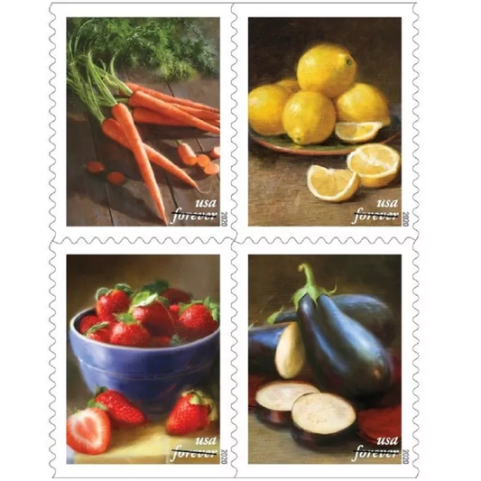 Fruits & Vegetables Stamps 2020 Forever Postage Stamps 100pcs