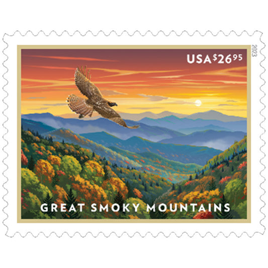 Great Smoky Mountains Stamps 2023 Priority Mail Express Stamps 4pcs