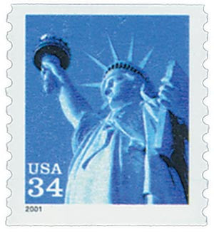 Statue of Liberty 34cents (U.S.2001) 100pcs