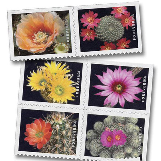 Cactus Flowers (U.S. 2019) Forever Postage Stamps 100 pcs