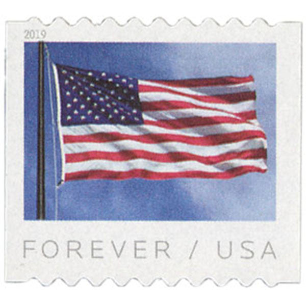 U.S. Flag (U.S. 2019) Booklet Forever Postage Stamps 100 pcs