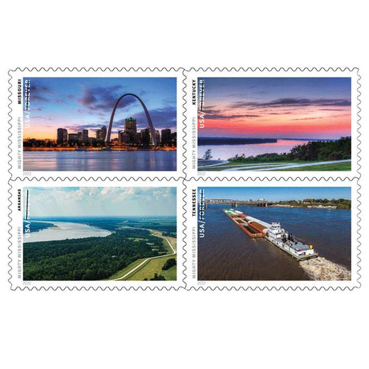 Mighty Mississippi 2022 First-Class Forever Postage Stamps 100pcs