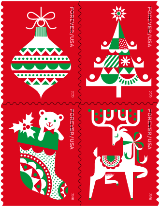 Holiday Delights Stamp 2020 Forever Postage Stamps 100pcs